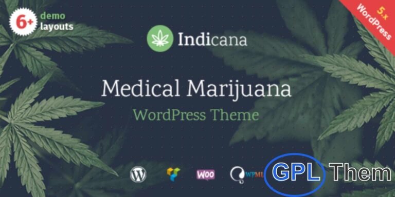 Indicana – Medical Marijuana Dispensary WordPress Theme Indicana is a modern and professional WordPress theme tailored for medical marijuana dispensaries and cannabis-related businesses.