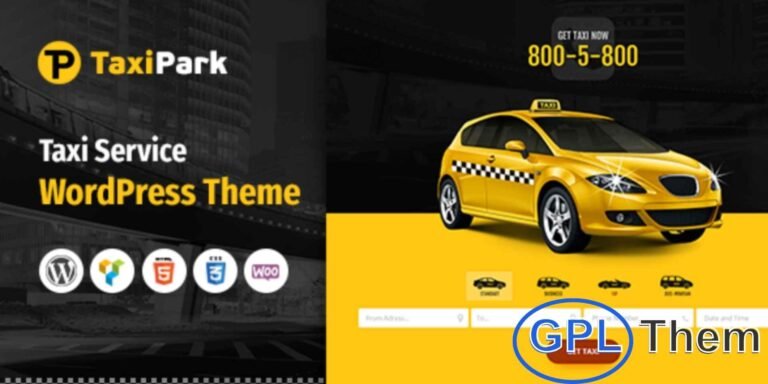 TaxiPark – Taxi Cab Service & Transportation Company WordPress Theme TaxiPark is a modern, responsive WordPress theme tailored for taxi service companies, cab operators, and individual drivers. It’s also a perfect fit for car rental businesses, ride-sharing startups, and other transportation-related services.