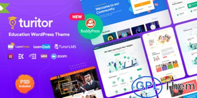 Turitor – Education & Online Course WordPress Theme Turitor is a powerful and feature-rich Education WordPress theme ideal for online learning platforms, schools, universities, training centers, and educational institutions. Designed with precision and modern aesthetics, Turitor helps you build a professional eLearning website with ease.