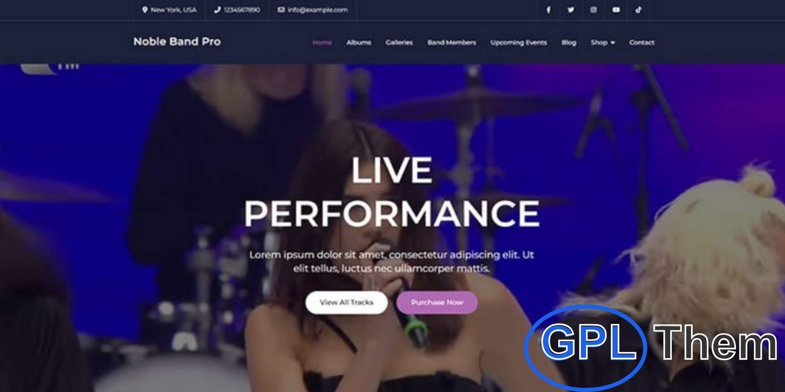 Noble Band Pro – Elementor Music WordPress Theme Noble Band Pro – Elementor Music WordPress Theme for Bands, Artists & Musicians Noble Band Pro is a powerful and visually engaging WordPress theme built with Elementor Website Builder, perfect for music bands, solo artists, music producers, and entertainment websites.