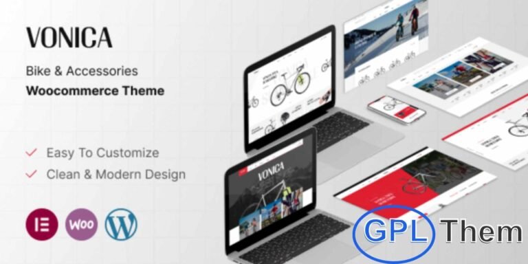 Vonica – Bike & Accessories WooCommerce WordPress Theme Vonica is a modern, responsive WooCommerce WordPress theme crafted for bike shops and cycling accessory stores. Designed with performance and aesthetics in mind, Vonica helps you beautifully display bicycles, gear, and accessories while ensuring a smooth and engaging shopping experience.