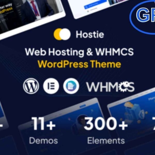 Hostie – Web Hosting & WHMCS WordPress Theme Hostie is a modern and responsive WordPress theme crafted specifically for web hosting, domain registration, and WHMCS-integrated services. Perfect for hosting providers, resellers, and domain businesses, Hostie is built with the powerful Elementor Page Builder, offering drag-and-drop flexibility and effortless customization.