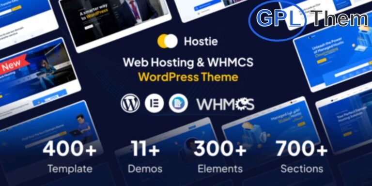 Hostie – Web Hosting & WHMCS WordPress Theme Hostie is a modern and responsive WordPress theme crafted specifically for web hosting, domain registration, and WHMCS-integrated services. Perfect for hosting providers, resellers, and domain businesses, Hostie is built with the powerful Elementor Page Builder, offering drag-and-drop flexibility and effortless customization.
