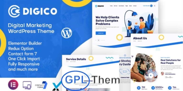 Digico – Multipurpose Business & Consulting WordPress Theme Digico is a modern and professional WordPress theme crafted for a wide range of consulting services. Whether you specialize in business consulting, digital marketing, legal advisory, medical consultancy, real estate consulting, or corporate solutions—Digico provides the perfect platform to showcase your expertise.