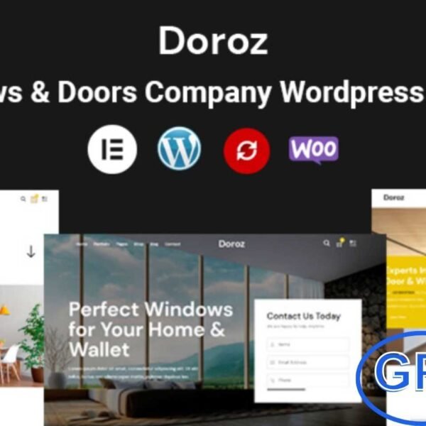 Doroz – Premium WordPress Theme for Windows & Doors Businesses Doroz is a high-quality, modern WordPress theme designed specifically for window and door manufacturers, installers, and related home improvement businesses. Built with creativity and functionality in mind, Doroz helps you establish a professional online presence to grow your business effortlessly.