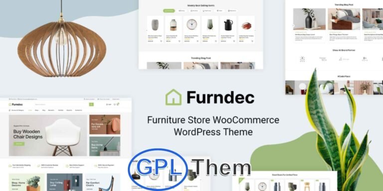 Furndec – Furniture, Home Decor & Handicrafts WooCommerce Theme Furndec is a beautifully crafted WooCommerce WordPress theme designed for furniture stores, home decor businesses, and handmade or artisan product shops. Packed with modern features and elegant layouts, Furndec helps you showcase your products in a visually stunning and professional manner.