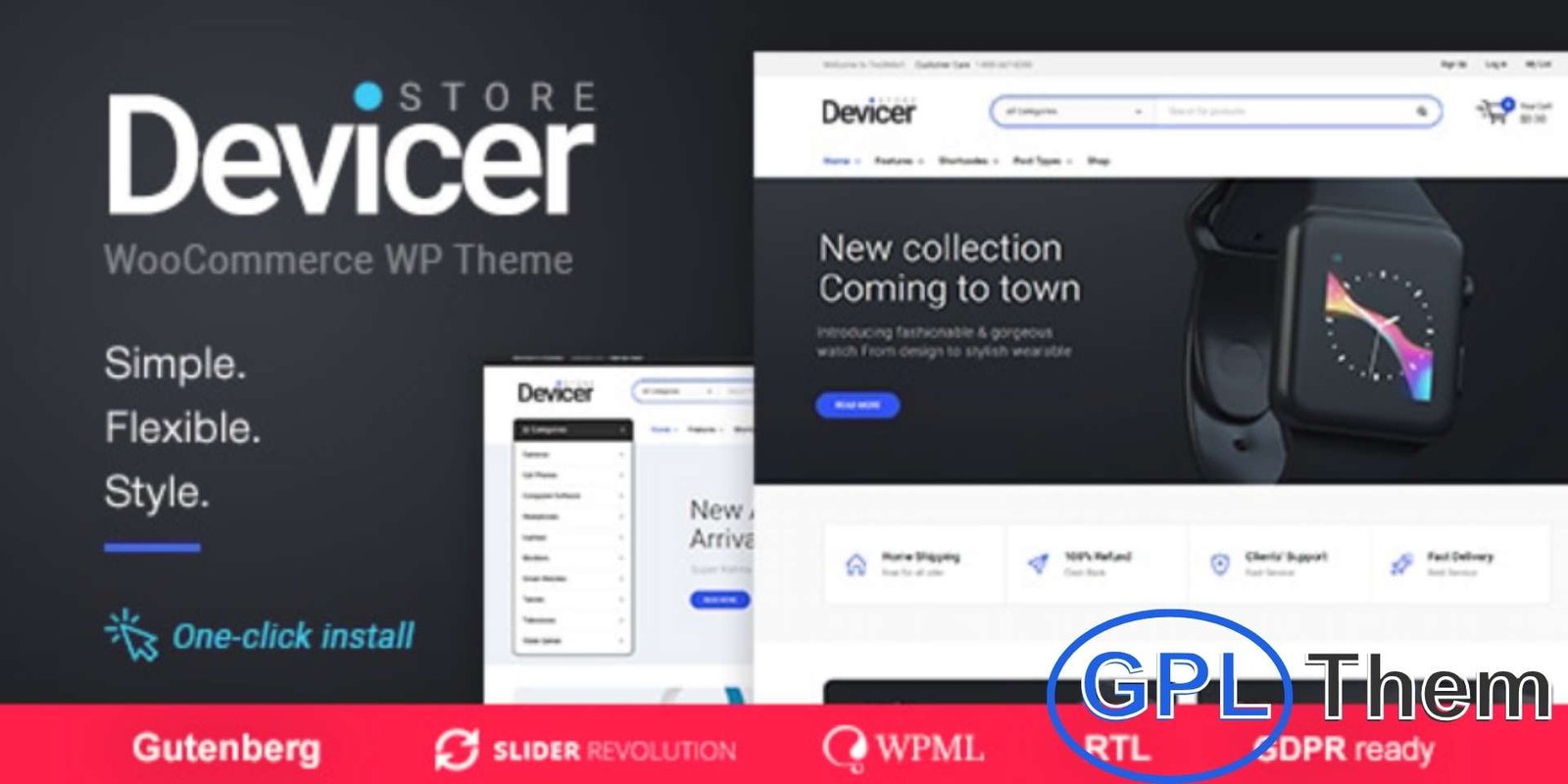 Devicer – Electronics, Mobile & Tech Store Devicer – Electronics, Mobile & Tech WooCommerce WordPress Theme Devicer is a modern and powerful WordPress theme designed for electronics, mobile, and digital product stores. Built with seamless WooCommerce integration, it offers a complete eCommerce solution to launch and scale your online tech store effortlessly.