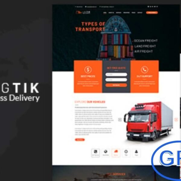 Logtik – Logistics, Cargo & Transportation WordPress Theme Logtik is a powerful and professional WordPress theme built specifically for logistics, cargo, freight, and shipping service websites. Designed with clean layouts, attractive color schemes, and elegant typography, Logtik provides everything you need to showcase your transportation business with credibility and clarity.