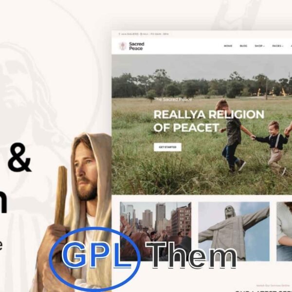 Sacred Peace – Church, Religion & Charity WordPress Theme Sacred Peace is a beautifully designed WordPress theme tailored for churches, temples, religious groups, spiritual centers, and charity foundations. Built to support a wide range of faith-based and nonprofit activities, this theme combines a serene visual aesthetic with powerful features to connect with your community online.