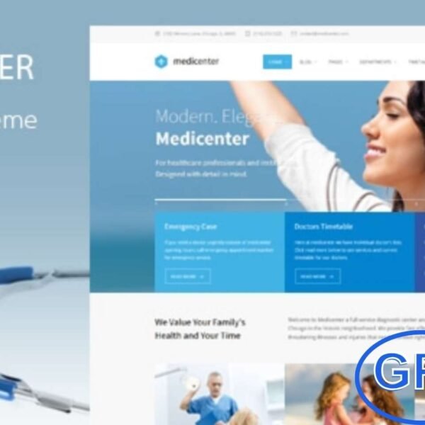 Medic – Health, Hospital & Medical Clinic WordPress Theme Medic is a modern, professional WordPress theme designed specifically for hospitals, clinics, healthcare centers, and medical professionals. This feature-rich theme helps you build a reliable and informative online presence, making it easy for patients to find services, book appointments, and access vital healthcare information.