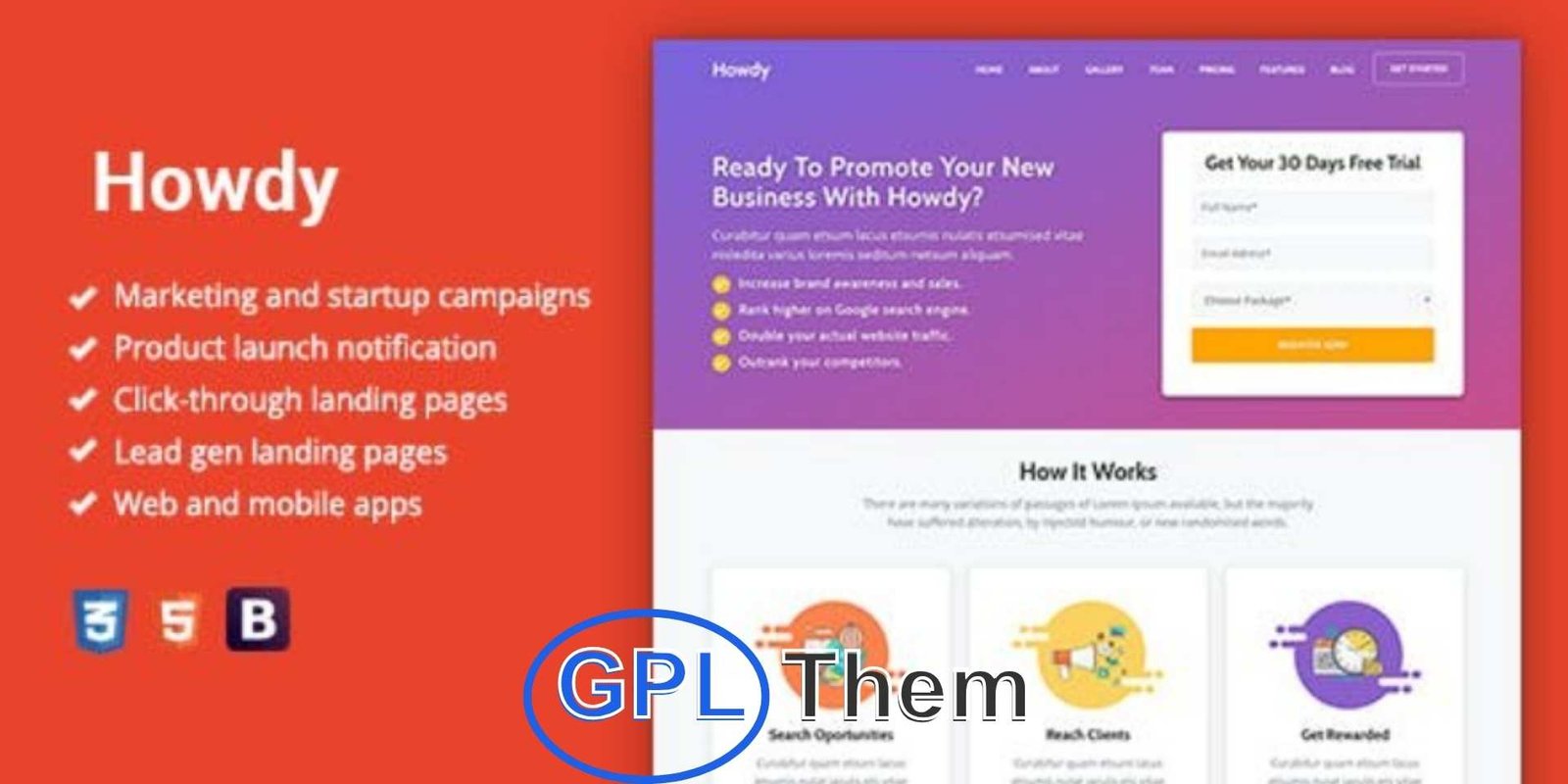 Howdy – Multipurpose High-Converting Landing Page WordPress Theme Howdy – Multipurpose High-Converting Landing Page WordPress Theme Howdy is a powerful and versatile landing page WordPress theme designed to maximize conversions for any business niche. Whether you're promoting a product, service, app, or lead generation campaign, Howdy offers high-impact layouts and smart design elements that drive results.