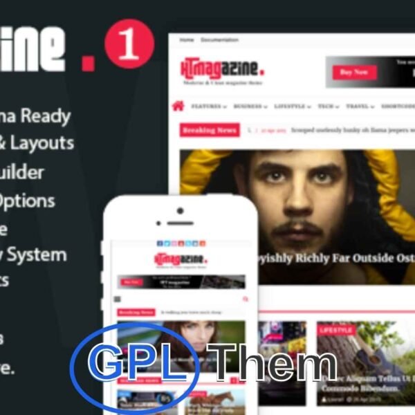 HTmagazine – WordPress Newspaper & Magazine Blog Theme HTmagazine is a modern and responsive WordPress theme tailored for online magazines, news portals, and blog websites. Designed for publishers, journalists, and content creators, HTmagazine offers a stylish layout that elevates your content and engages your audience.