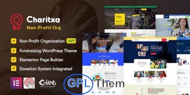 Charitxa – Multipurpose Nonprofit & Charity WordPress Theme Charitxa is a modern, fully responsive WordPress theme designed for nonprofits, charities, fundraising campaigns, NGOs, environmental organizations, and volunteer groups.