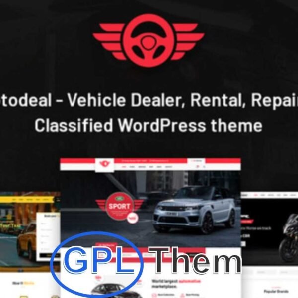 Motodeal – Car Dealer & Vehicle Classified WordPress Theme Motodeal is a powerful and flexible WordPress theme tailored for car dealerships and vehicle classifieds. Whether you're selling luxury cars, budget vehicles, trucks, buses, motorcycles, yachts, or even agricultural equipment, Motodeal offers everything you need to build a professional, feature-rich website.