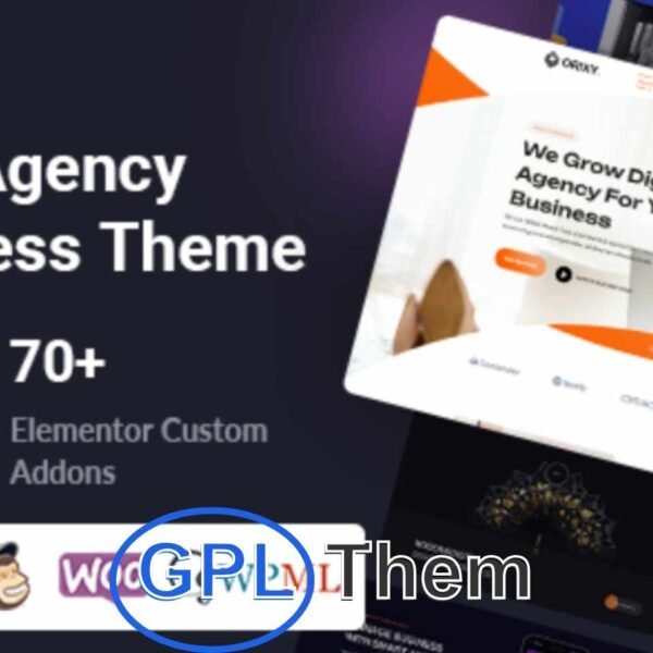Orixy – Digital Agency WordPress Theme Orixy is a modern and high-performance WordPress theme designed for digital agencies, creative studios, and marketing firms. Packed with powerful features and built on a solid framework, Orixy makes it easy to launch a stunning website that drives engagement and conversions.