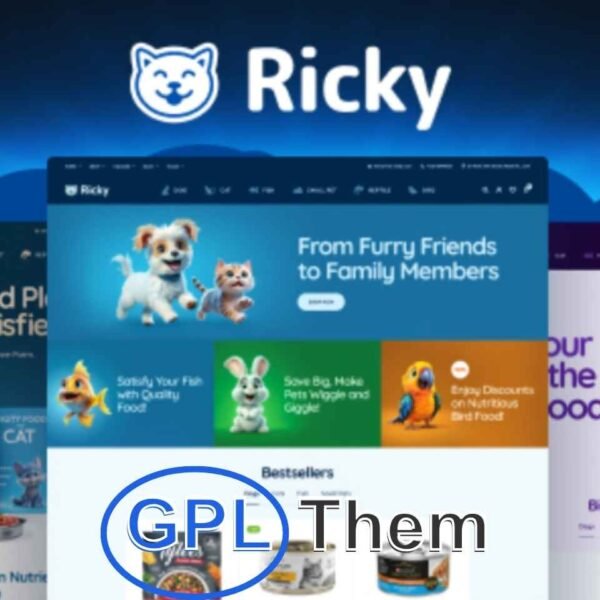 Ricky v2.18 – Pet Shop & Care WooCoomerce Theme