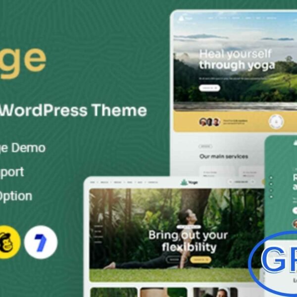 Yoge – Fitness, Yoga & Wellness WordPress Theme Yoge is a beautifully designed Fitness and Yoga WordPress theme crafted for yoga instructors, fitness studios, wellness coaches, and health-focused professionals.