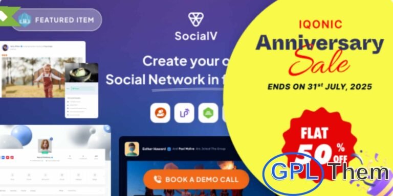 SocialV – WordPress BuddyPress Theme for Social Networks & Online Communities SocialV is a modern and fully responsive WordPress theme designed specifically for creating vibrant online communities and social networking platforms using BuddyPress.