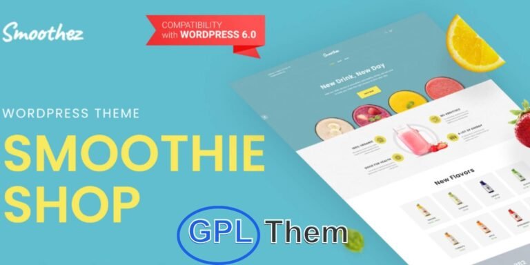 Smoothez – Organic Smoothie & Healthy Food WooCommerce Theme Smoothez is a fresh, vibrant, and modern Elementor WooCommerce theme designed for smoothie bars, organic food shops, and health-focused eCommerce stores.