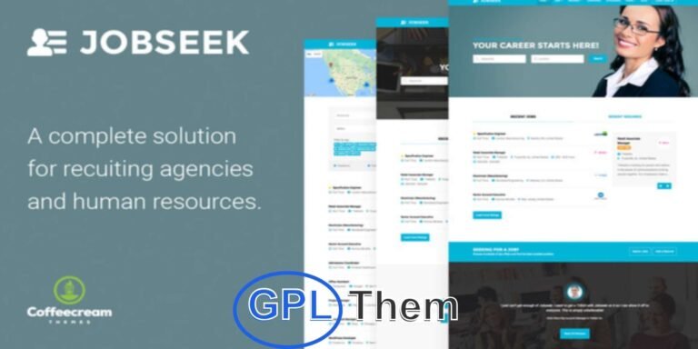 Jobseek – Job Board WordPress Theme Jobseek is a powerful and feature-rich WordPress theme designed specifically for recruitment agencies, HR departments, and online job portals. Whether you're connecting employers with talent, managing freelance projects, or listing career opportunities, Jobseek offers everything you need to build a fully functional job board website.