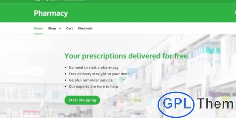 Pharmacy – WooCommerce Storefront Theme for Medical & Healthcare Stores Pharmacy is a professional and clean Storefront child theme designed specifically for online pharmacies, health clinics, and medical supply stores. Its calm, minimal layout is crafted to build trust and provide a seamless shopping experience for customers seeking health and wellness products.