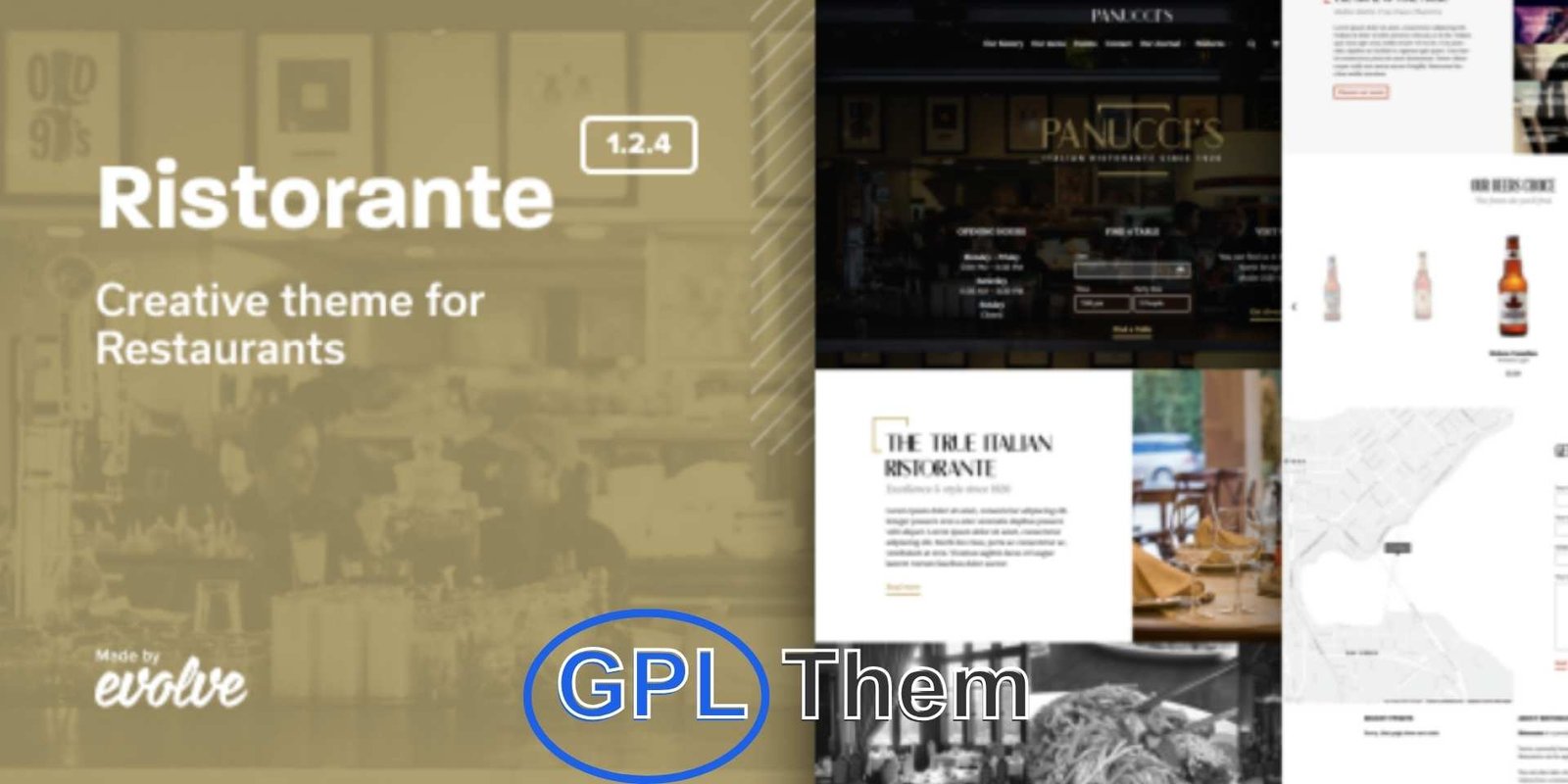 Ristorante – Restaurant WordPress Theme Ristorante – Restaurant WordPress Theme with Online Reservations (SEO Optimized) Ristorante is a modern and elegant WordPress theme tailored specifically for restaurants, cafes, bistros, and food establishments.