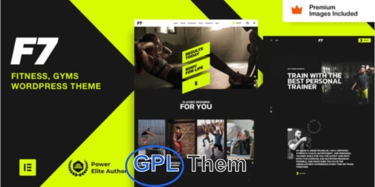 F7 – Fitness & Gym WordPress Theme F7 is a modern, clean, and highly functional WordPress theme designed specifically for gyms, fitness centers, personal trainers, and sports clubs. Built with user experience in mind, F7 includes everything you need to create a powerful online presence for your fitness brand.