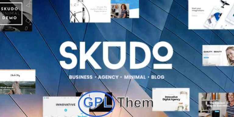 Skudo – Responsive Multipurpose WordPress Theme Skudo is a powerful and visually striking multipurpose WordPress theme designed for businesses, creatives, agencies, and online stores. With its modern design and flexible layout system, Skudo is ideal for creating professional websites across any industry or niche.