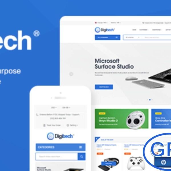 Digitech – Modern Technology WooCommerce WordPress Theme Digitech is a powerful and visually appealing WooCommerce WordPress theme built specifically for online technology stores. With a clean, modern layout and advanced features, Digitech is ideal for selling gadgets, electronics, and digital products. Fully responsive and cross-browser compatible, the theme ensures a flawless shopping experience across all devices.