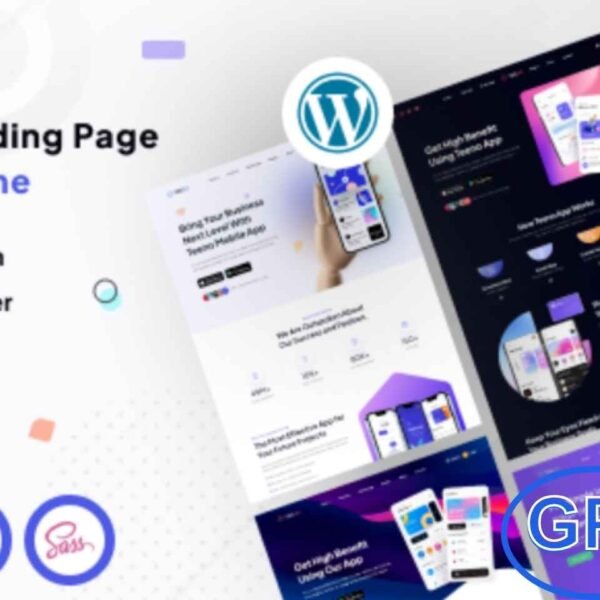Teeno v1.0 – App Landing WordPress Theme