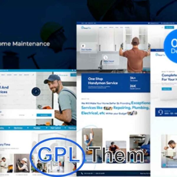HouzFix – WordPress Theme for Plumbers & Handyman Services HouzFix is a professionally designed WordPress theme for handyman and home maintenance businesses, tailored for services like plumbing, electrical work, carpentry, AC repair, cleaning, window & door installation, and general home improvement.