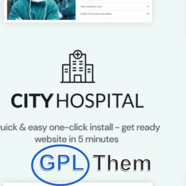City Hospital – Health & Medical Elementor WordPress Theme City Hospital is a powerful and purpose-built medical WordPress theme designed for hospitals, clinics, and healthcare professionals. Built with Elementor, this theme offers everything you need to create a modern, responsive medical website—whether you're running a city hospital, private clinic, family doctor practice, pediatric center, or even a pharmacy or medical store.