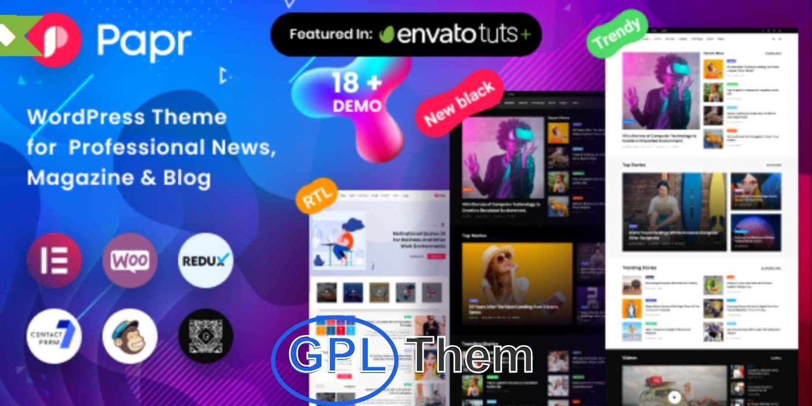 Papr – News Magazine WordPress Theme Papr – Modern News, Magazine & Blog WordPress Theme Papr is a premium, fully responsive WordPress theme designed for online newspapers, news portals, digital magazines, and professional blogs. With a sleek and modern layout, Papr offers exceptional flexibility, making it easy to customize and launch a high-performance content-driven website.