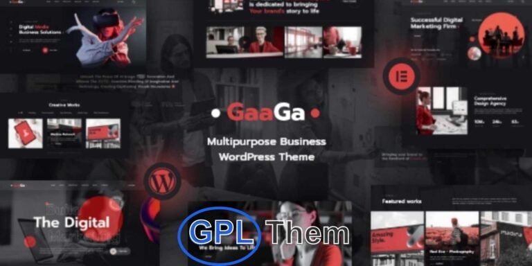 Gaaga – Creative Digital Agency & Business Consulting WordPress Theme Gaaga is a powerful and visually engaging WordPress theme designed for creative agencies, business consultants, startups, and digital service providers.