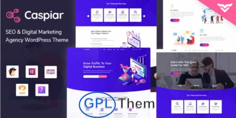 Caspiar – SEO & Digital Marketing Agency WordPress Theme Caspiar is a modern and powerful WordPress theme crafted specifically for SEO agencies, digital marketing firms, and creative businesses. Designed with performance and clarity in mind, Caspiar offers a professional layout that helps convert visitors into clients.