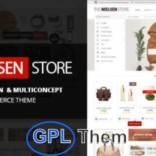 Nielsen – Multi-Concept eCommerce WordPress Theme Nielsen is a powerful and user-focused eCommerce WordPress theme designed to create professional online stores with ease. Featuring a multi-concept layout, Nielsen is perfect for a wide range of product niches, from fashion and electronics to furniture and beauty.