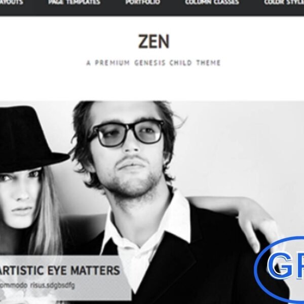 Zen – A Minimal Genesis Child Theme by ZigzagPress Discover Zen by ZigzagPress — a clean, minimalist Genesis child theme perfect for creatives, bloggers, and professionals. Built on the reliable Genesis Framework, Zen offers a sleek design, mobile responsiveness, and easy customization, making it ideal for showcasing your content with clarity and elegance.