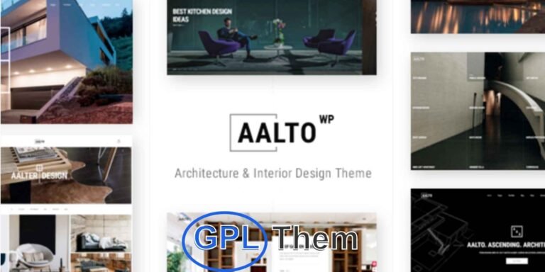 Aalto – Architecture & Interior Design WordPress Theme Aalto is a stylish and modern WordPress theme crafted for architects, interior designers, and furniture studios. Designed with precision, Aalto is the perfect solution for showcasing architecture projects, interior design portfolios, and home décor services.