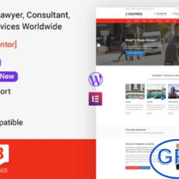 VisaHub – Immigration Consulting WordPress Theme VisaHub is a purpose-built WordPress theme designed for immigration consultants, visa agencies, and legal advisory firms specializing in global mobility. Crafted with client satisfaction in mind, VisaHub delivers a user-friendly and highly customizable experience that makes it easy to create a professional and trustworthy online presence.