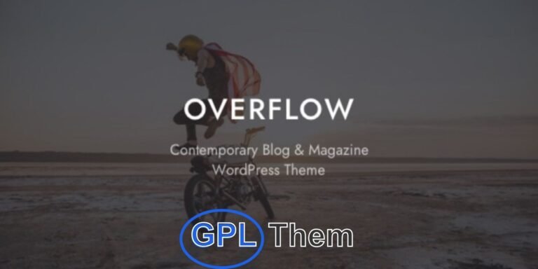 Overflow – Stylish WordPress Theme for Lifestyle Blogs & Online Magazines Overflow is a modern and thoughtfully designed WordPress theme tailored for lifestyle bloggers, digital magazines, and social media influencers. With its clean layout and elegant typography, Overflow makes it easy to publish visually engaging, content-rich posts that capture your audience's attention.