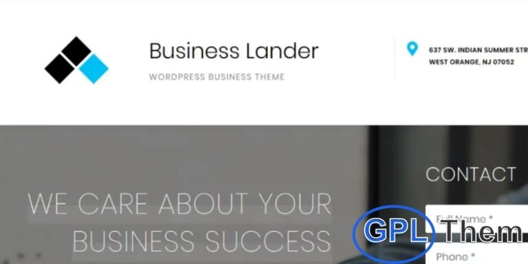 Business Lander by GretaThemes – Lead-Focused WordPress Theme for Small Businesses Business Lander is a premium WordPress theme designed specifically for small businesses that want to grow their customer base through effective lead generation.
