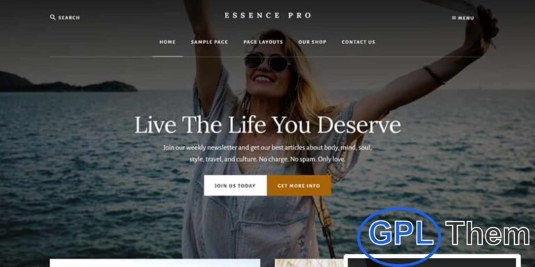 Essence Pro by StudioPress – Clean & Minimal WordPress Theme for Health, Wellness, and Lifestyle Blogs Essence Pro is a thoughtfully designed WordPress theme built on the powerful Genesis Framework, perfect for websites in the health, wellness, self-care, and lifestyle niches.