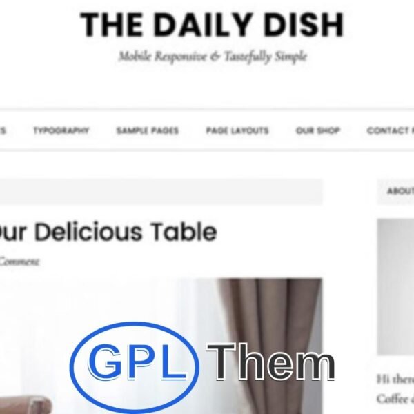 StudioPress – Daily Dish Pro Genesis WordPress Theme v2.0.0