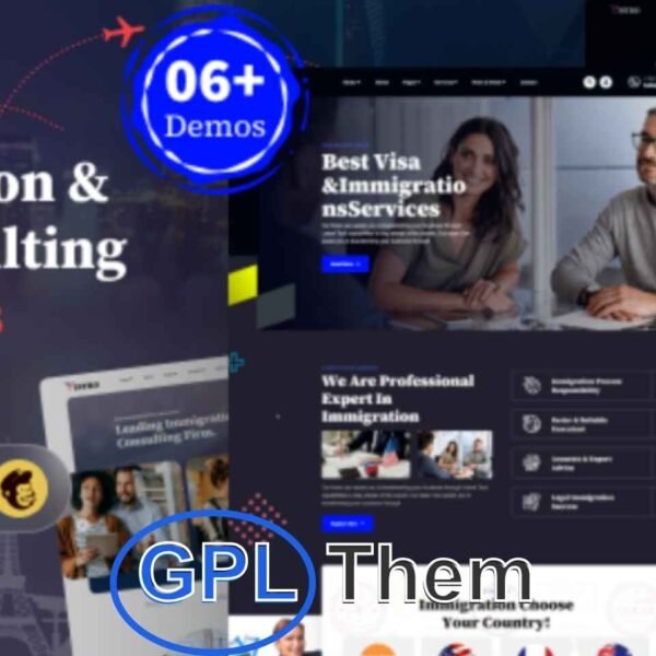 Vistro – Immigration & Visa Consulting WordPress Theme Vistro is a professional and modern WordPress theme crafted for immigration consultants, visa agencies, and legal advisory firms. Designed to help you build a high-converting business website with ease, Vistro comes with a one-click demo import, allowing you to launch your site in minutes.