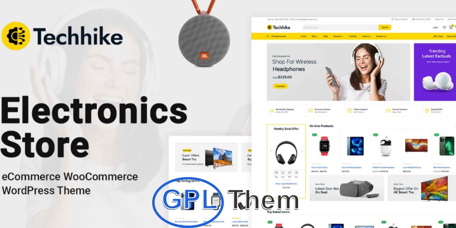 Techhike – Multipurpose Electronics WooCommerce Theme Techhike – Multipurpose Electronics & Gadget WooCommerce Theme Techhike is a powerful and modern WooCommerce WordPress theme tailored for electronics stores, gadget retailers, and high-tech online shops. Designed to elevate your brand, Techhike lets you showcase a wide range of products with professional layouts and clean design.