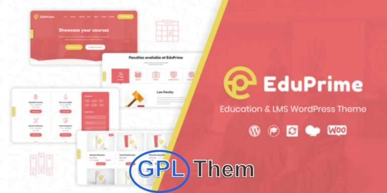 EduPrime – Modern Education & LMS WordPress Theme EduPrime is a powerful and feature-rich Education WordPress Theme designed for schools, universities, online course providers, and education professionals. Whether you're an educator, administrator, or entrepreneur in the learning sector, EduPrime helps you build a professional and fully functional educational platform with ease.