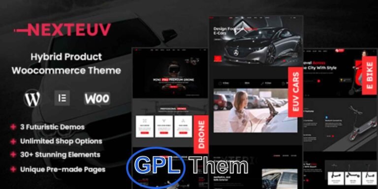 NextEuv – Electric Vehicle & Automotive WordPress Theme for Single Product Stores NextEuv is a modern and high-performance WordPress theme built specifically for Electric Vehicle (EV) shops, single product stores, and automotive eCommerce businesses.