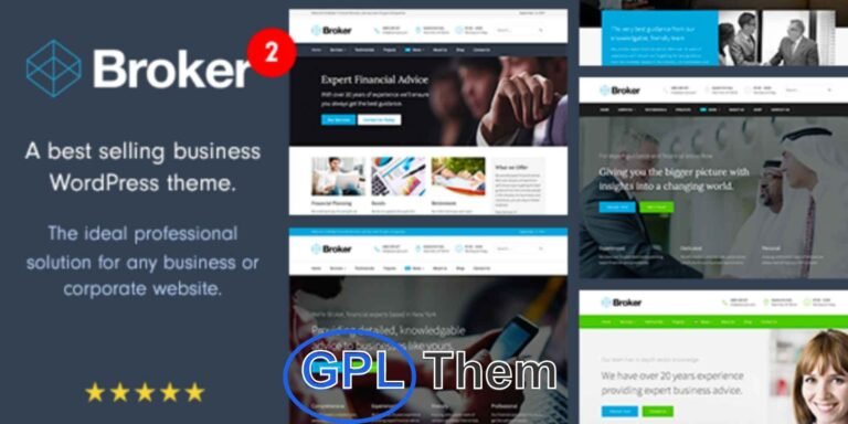 Broker – Business & Finance WordPress Theme Broker is a powerful and professional WordPress theme built specifically for financial firms, business consultants, investment companies, and small businesses.
