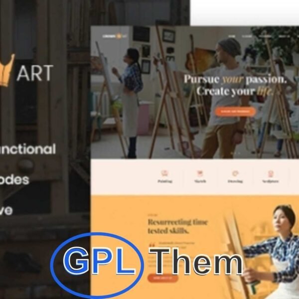 Crown Art – WordPress Theme for Art, Music & Creative Education Crown Art is a modern and elegant WordPress theme designed for art schools, music academies, creative studios, and educational centers. Perfect for offering art or music classes—whether private lessons or group sessions—this theme is ideal for instructors, tutors, and creative institutions.