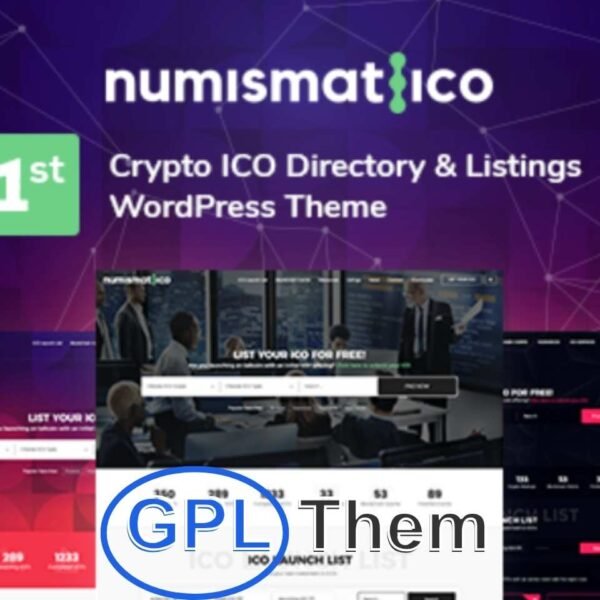Numismatico – ICO & Cryptocurrency Directory WordPress Theme Numismatico is a powerful and flexible WordPress theme designed specifically for creating ICO (Initial Coin Offering) directories, crypto listing platforms, and blockchain-related websites.
